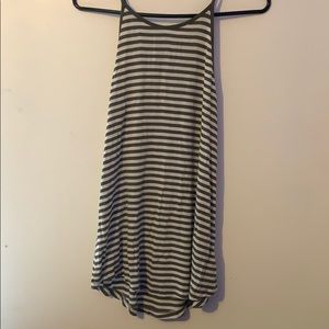 green and white tank top